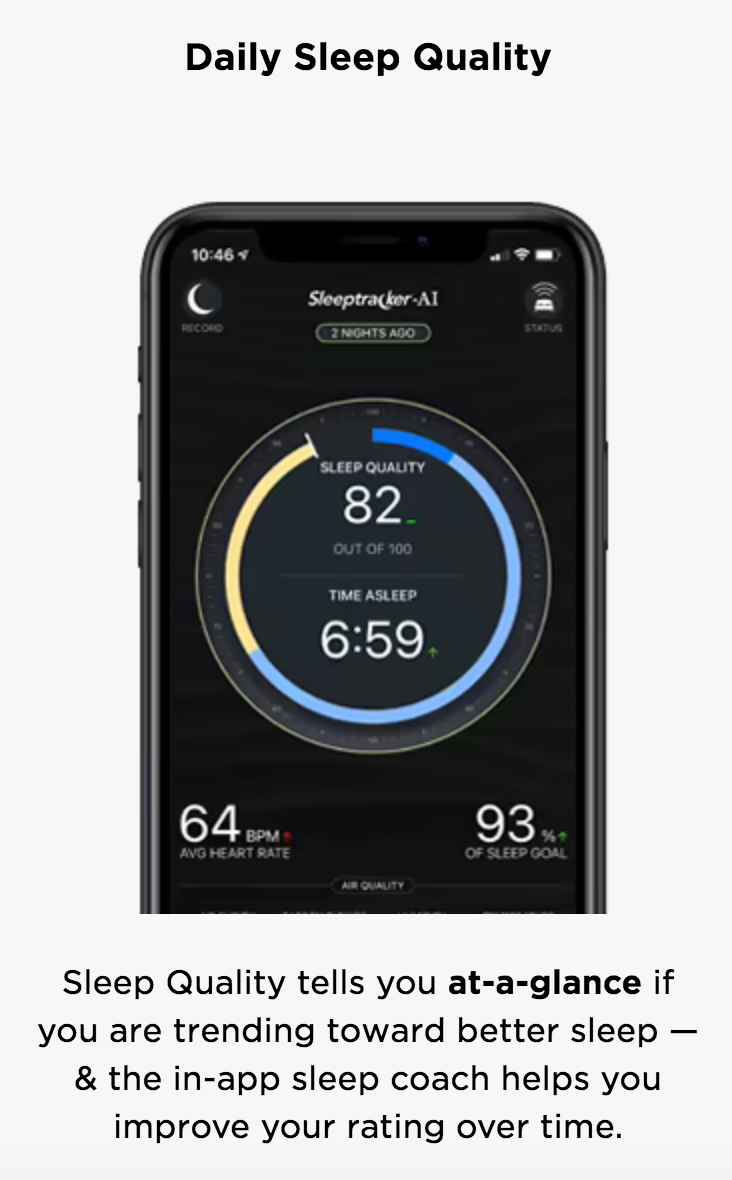 Tempur- Ergo Extended Smart Base with Sleep Tracker